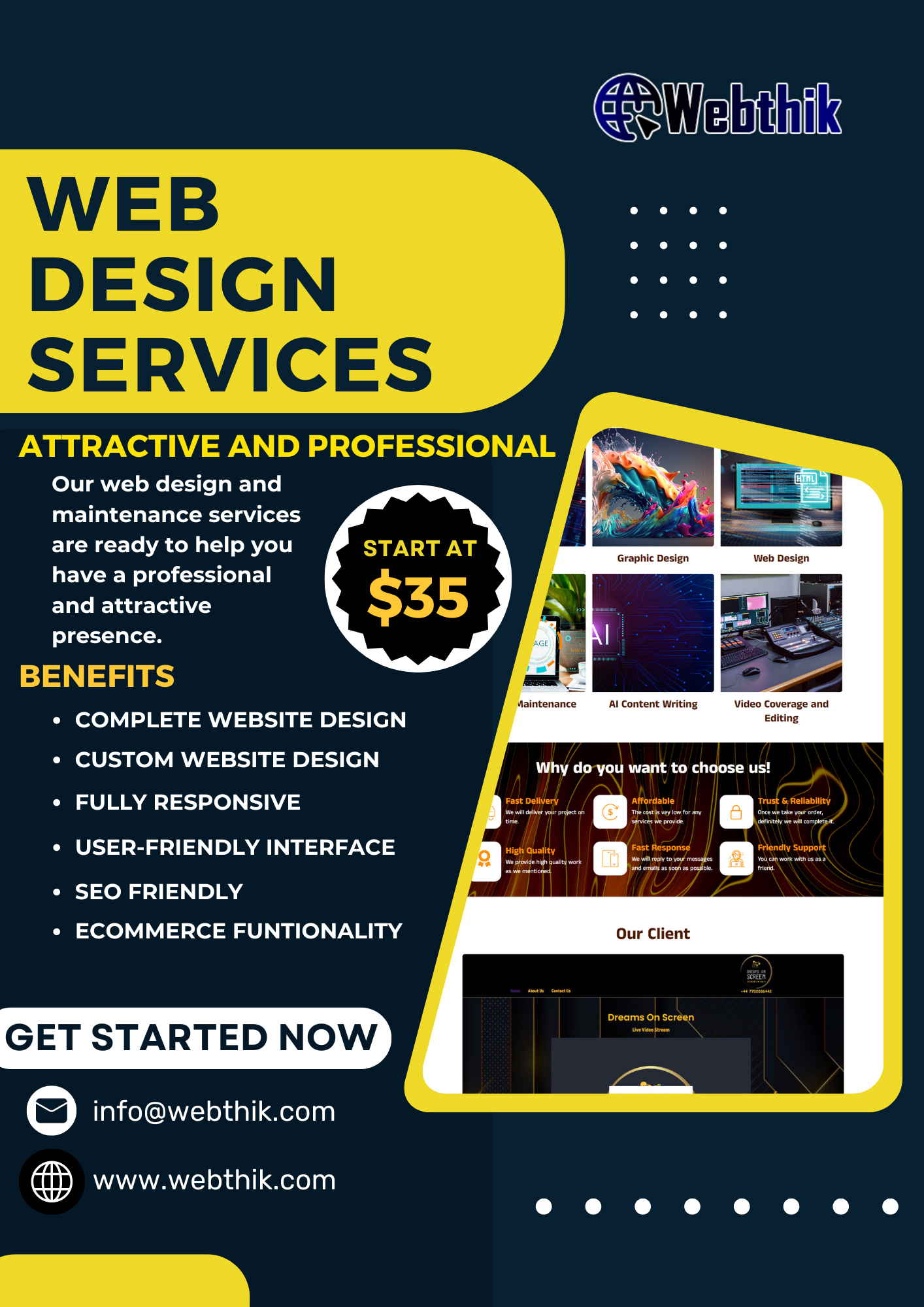 Web Design Services - Webthik.